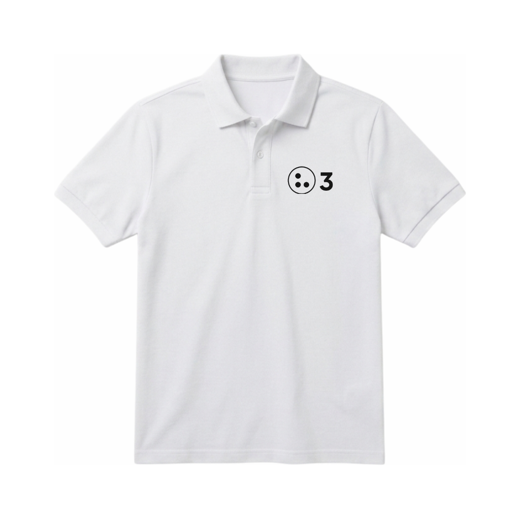 [WP-S] White Polo T-Shirt (S)