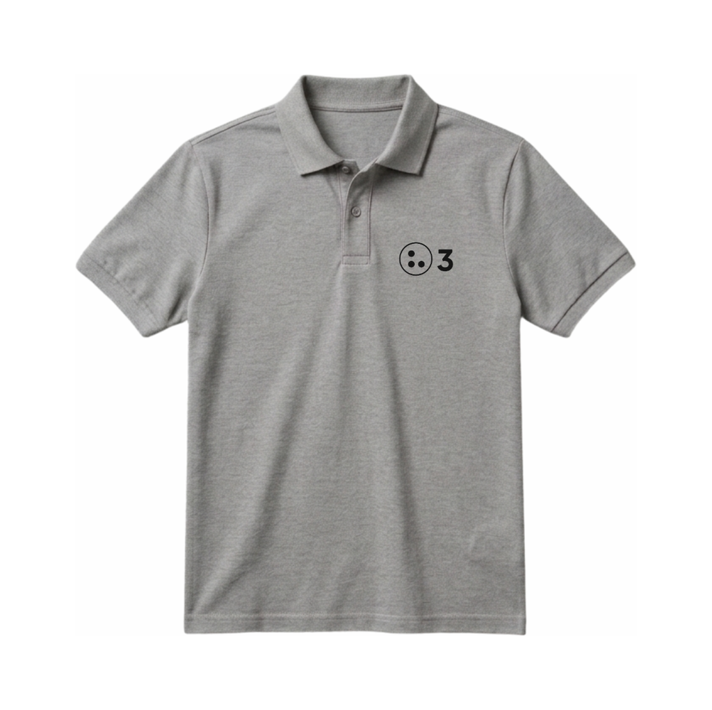 [GP-S] Grey Polo T-Shirt (S)